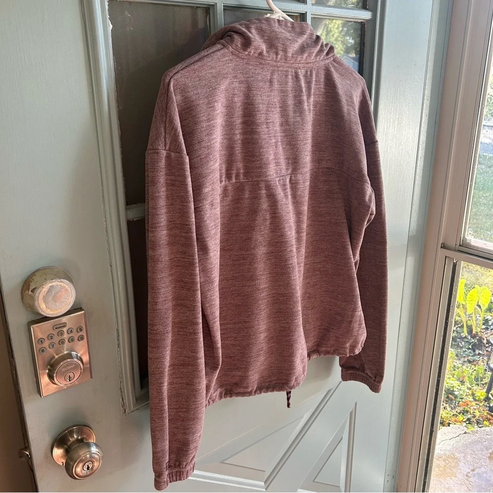 Avalanche Outdoor Supply Company 1/4 Zip Pullover Sweatshirt Heathered Maroon M